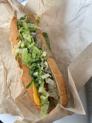 Turkey Hogie at LUHV Vegan Deli in Philadelphia