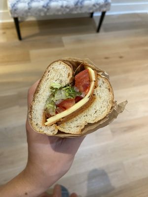 Italian hoagie at LUHV Vegan Deli in Philadelphia