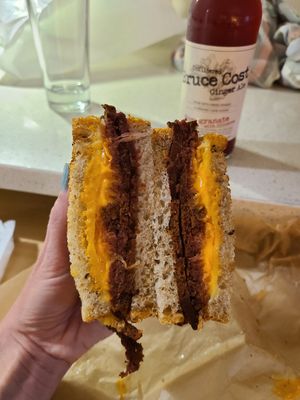 Reuben sandwich, delicious 😋 at LUHV Vegan Deli in Philadelphia