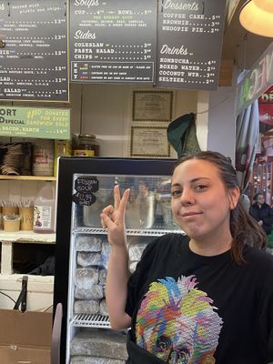 Friendly staff  at LUHV Vegan Deli in Philadelphia
