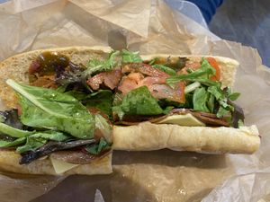 Italian sub  at LUHV Vegan Deli in Philadelphia