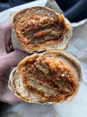 Seitan Parm Sándwich   at LUHV Vegan Deli in Philadelphia
