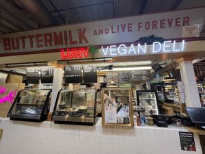 This is the place inside the Market in Downtown   at LUHV Vegan Deli in Philadelphia