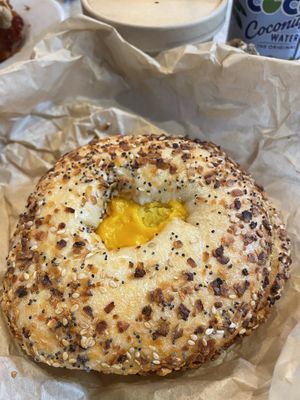 Sausage, egg and cheese. Great flavor  at LUHV Vegan Deli in Philadelphia