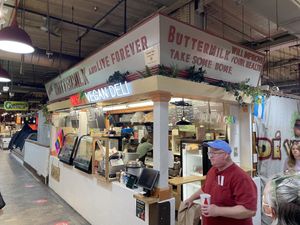 Outside. Corner booth  at LUHV Vegan Deli in Philadelphia