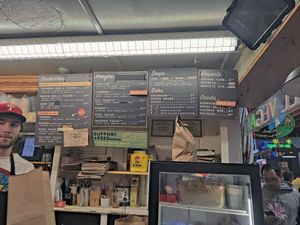 Menu at LUHV Vegan Deli in Philadelphia