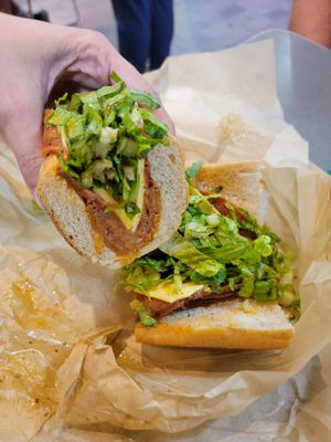Italian Hoagie at LUHV Vegan Deli in Philadelphia