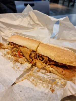 Vegan Philly Cheesesteak at LUHV Vegan Deli in Philadelphia
