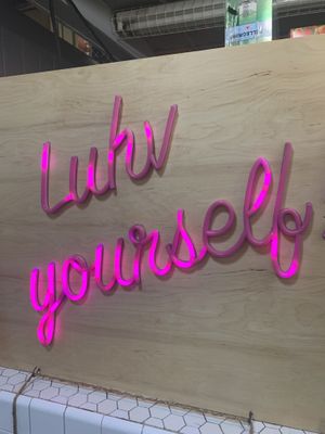Signage  at LUHV Vegan Deli in Philadelphia