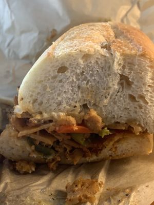 Cheesesteakk  at LUHV Vegan Deli in Philadelphia