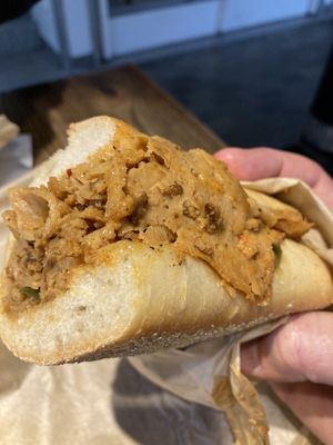 Cheesesteak  at LUHV Vegan Deli in Philadelphia