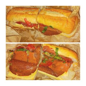 Italian Hoagie at LUHV Vegan Deli in Philadelphia
