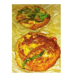 Crab Cake Sandwich at LUHV Vegan Deli in Philadelphia