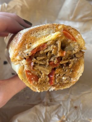 Cheesesteak  at LUHV Vegan Deli in Philadelphia