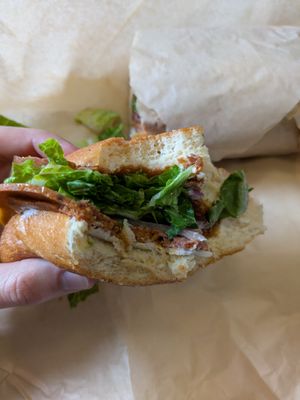 Italian hoagie at LUHV Vegan Deli in Philadelphia