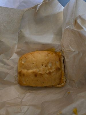 Grilled cheese (gluten free bun) at LUHV Vegan Deli in Philadelphia