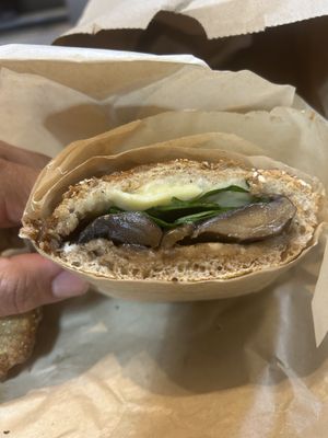 Portabella sandwich 🔥soo good   at LUHV Vegan Deli in Philadelphia
