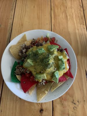 Nachos - wouldn’t get again  at El Veggie SV - Food Truck in San Salvador