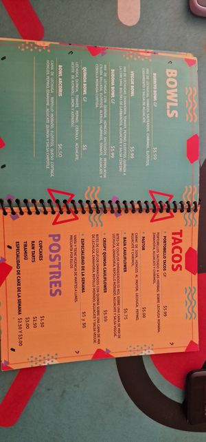 Menu at El Veggie SV - Food Truck in San Salvador