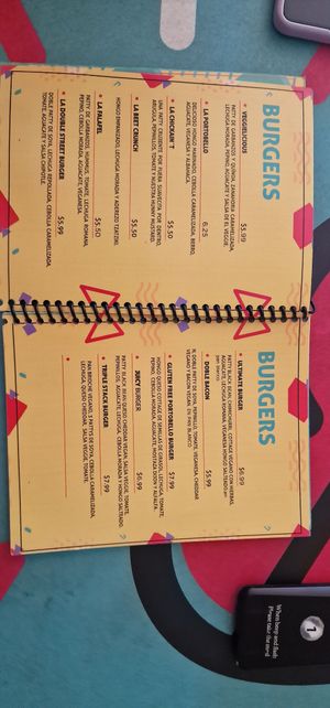 Menu3 at El Veggie SV - Food Truck in San Salvador