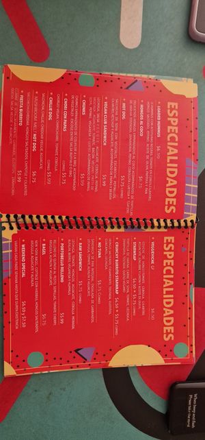 Menu4 at El Veggie SV - Food Truck in San Salvador