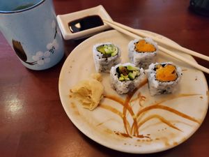 Vegetarian and Sweet Potato rolls at Tsunami in West Chester