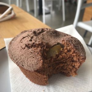 choc pear GF Friand! at The Full Pantry Cafe and Store in Croydon