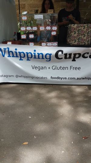 Whipping banner at Whipping Cupcakes in Glebe