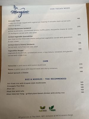 Lunch    at Moreganic Restaurant at Away Chiang Mai Thapae Vegan Retreat in Chiang Mai