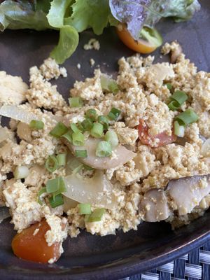 Tofu scramble  at Moreganic Restaurant at Away Chiang Mai Thapae Vegan Retreat in Chiang Mai