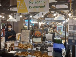 Their stand at the jey festival 2022 at Moreganic Restaurant at Away Chiang Mai Thapae Vegan Retreat in Chiang Mai