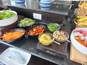 Breakfast buffet salad at Moreganic Restaurant at Away Chiang Mai Thapae Vegan Retreat in Chiang Mai