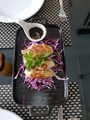 Gyoza at Moreganic Restaurant at Away Chiang Mai Thapae Vegan Retreat in Chiang Mai