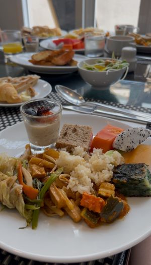 breakfastt  at Moreganic Restaurant at Away Chiang Mai Thapae Vegan Retreat in Chiang Mai