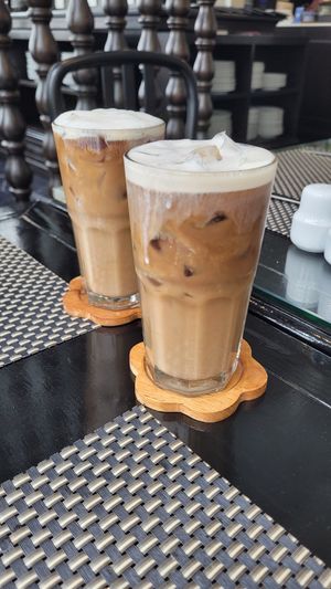 Vegan Vietnamese Iced coffees at Moreganic Restaurant at Away Chiang Mai Thapae Vegan Retreat in Chiang Mai
