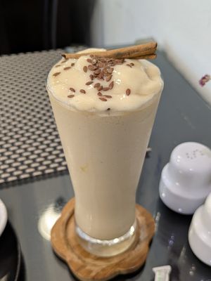 Mango Lassi at Moreganic Restaurant at Away Chiang Mai Thapae Vegan Retreat in Chiang Mai