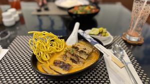 Crispy Noodles  at Moreganic Restaurant at Away Chiang Mai Thapae Vegan Retreat in Chiang Mai