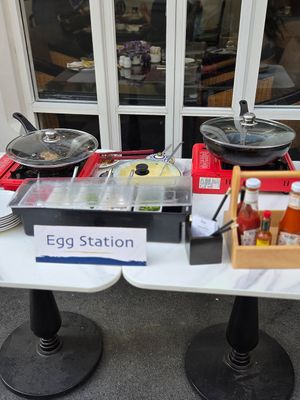 Egg Station at Moreganic Restaurant at Away Chiang Mai Thapae Vegan Retreat in Chiang Mai