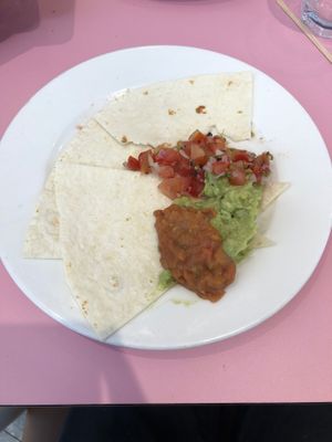 Mexican eggs (minus the eggs) at Circle - Media City in Dubai