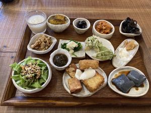 Course menu  at Kitotoki in Kamakura