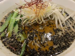 Black sesame  at T's Tantan - JR Ueno in Tokyo