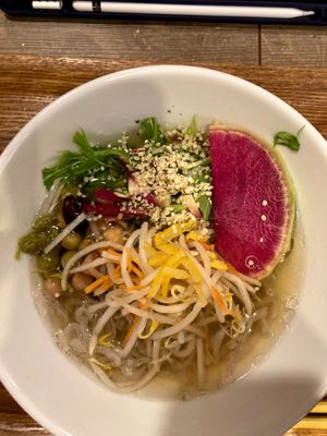 Yuzu-vegetable ramen with konjac noodles at T's Tantan - JR Ueno in Tokyo