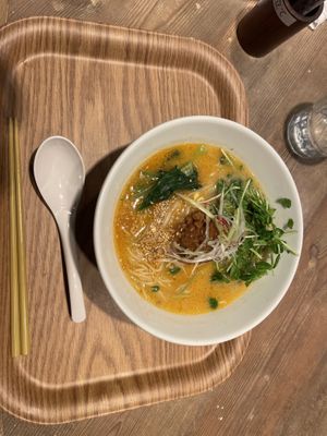 White Sesame Ramen  at T's Tantan - JR Ueno in Tokyo