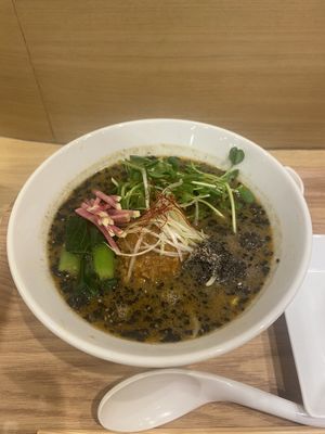 Black sesame tan tan   at T's Tantan - JR Ueno in Tokyo