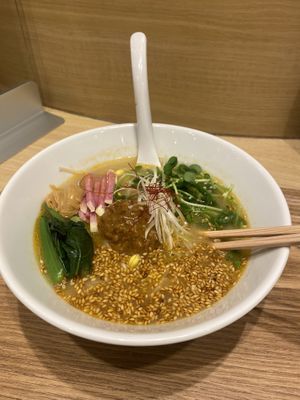 Golden tan tan   at T's Tantan - JR Ueno in Tokyo