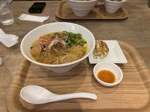 Golden sesame tantan  at T's Tantan - JR Ueno in Tokyo