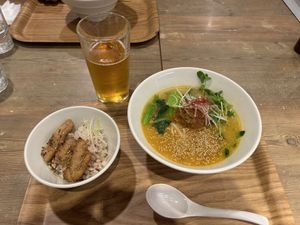 White sesam ramen  at T's Tantan - JR Ueno in Tokyo