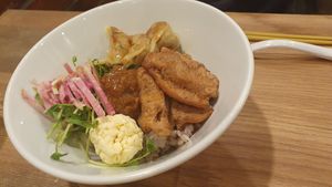 Rice bowl at T's Tantan - JR Ueno in Tokyo