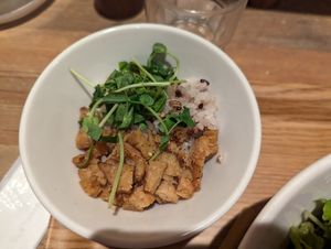 Mini bowl with Char-sui (soy meat) at T's Tantan - JR Ueno in Tokyo