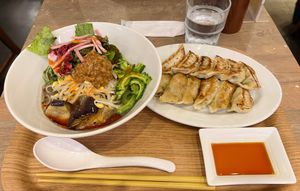 The noodles are really great, but my favorite is gyoza!  at T's Tantan - JR Ueno in Tokyo